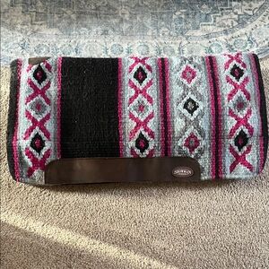 36 x 34 Pink & Gray Patterned Saddle Blanket